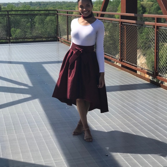 Haute Monde | Skirts | Burgundy Formal 